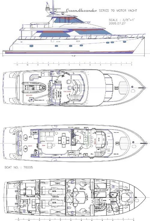 Deck layout diagram of JusMad